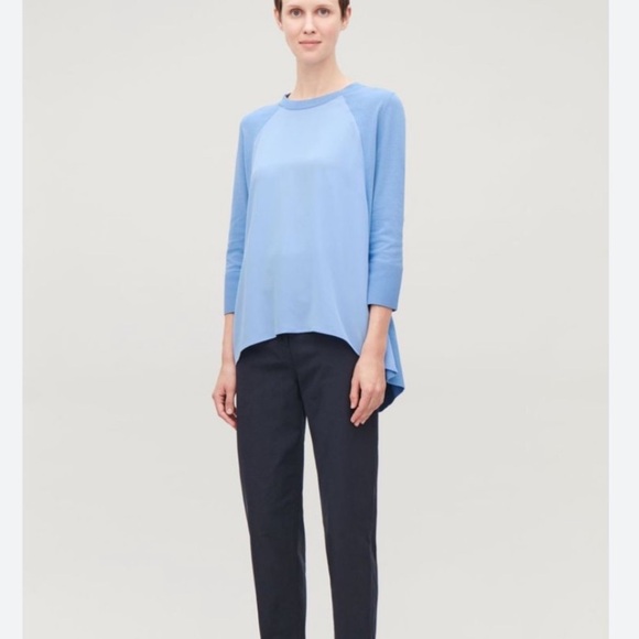 COS Silk Women's Blue Sweater - Picture 1 of 11